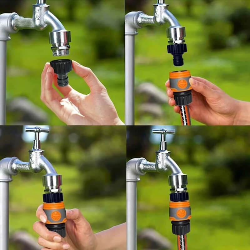 Raccord connecteur robinet extérieur