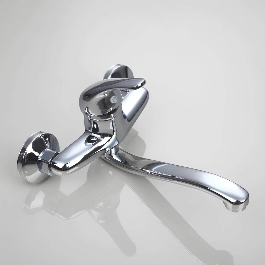 Robinet baignoire mural monocommande chrome