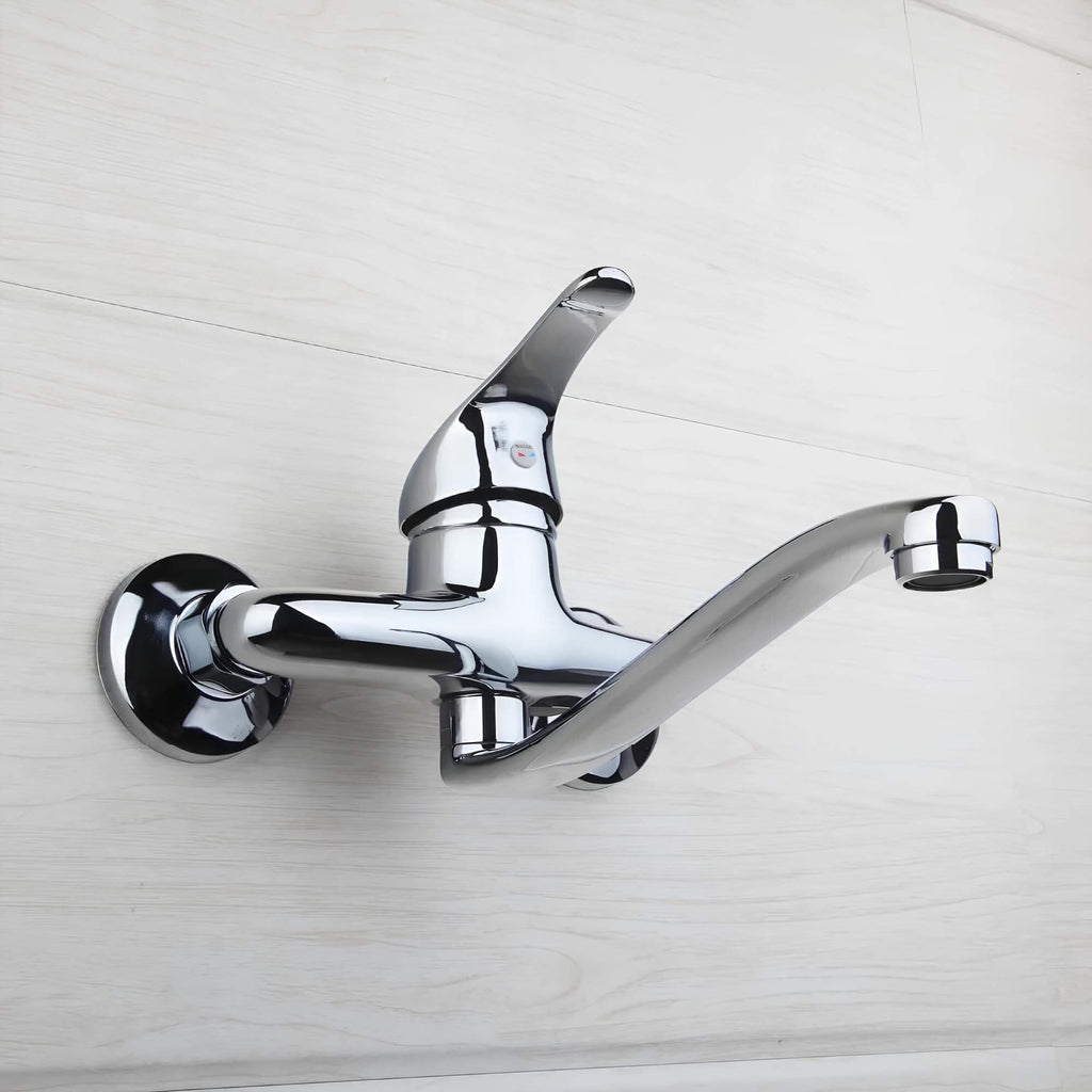 Robinet baignoire mural monocommande chrome