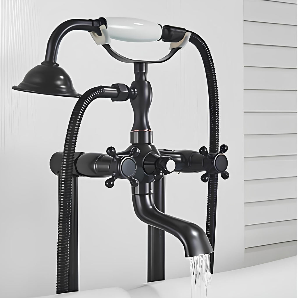 Robinet baignoire sur pied antique rétro