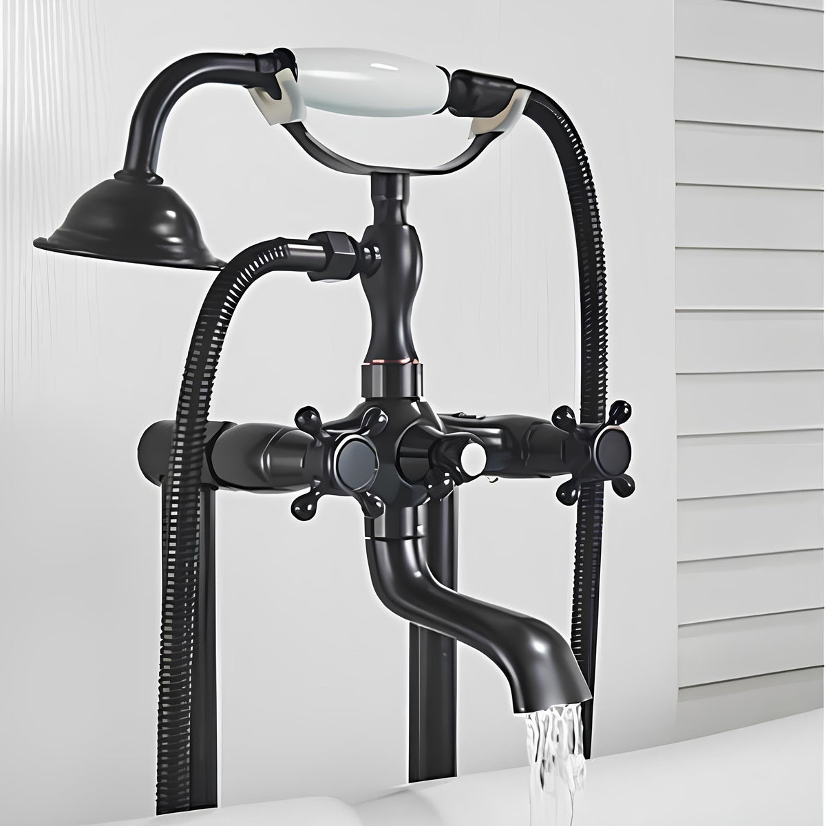 Robinet baignoire sur pied antique rétro