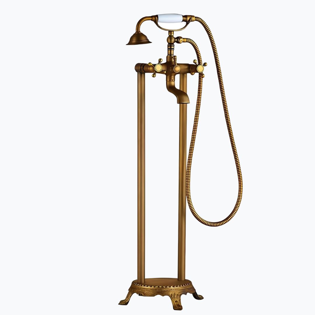 Robinet baignoire sur pied antique rétro