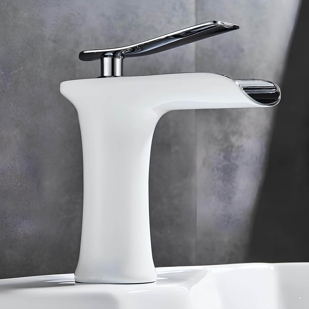 Robinet cascade lavabo laiton massif