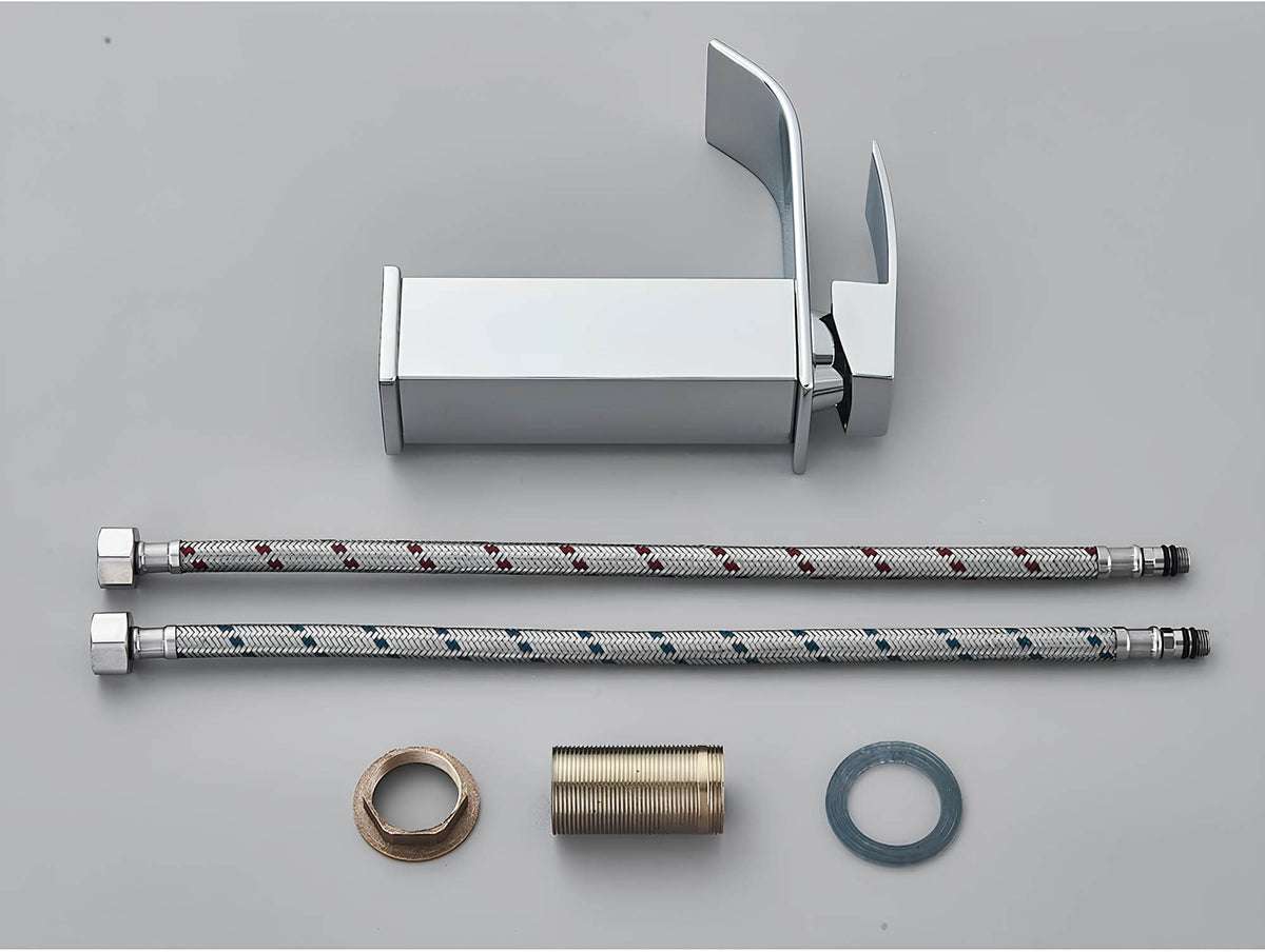 Robinet lavabo cascade inox - mitigeur classique