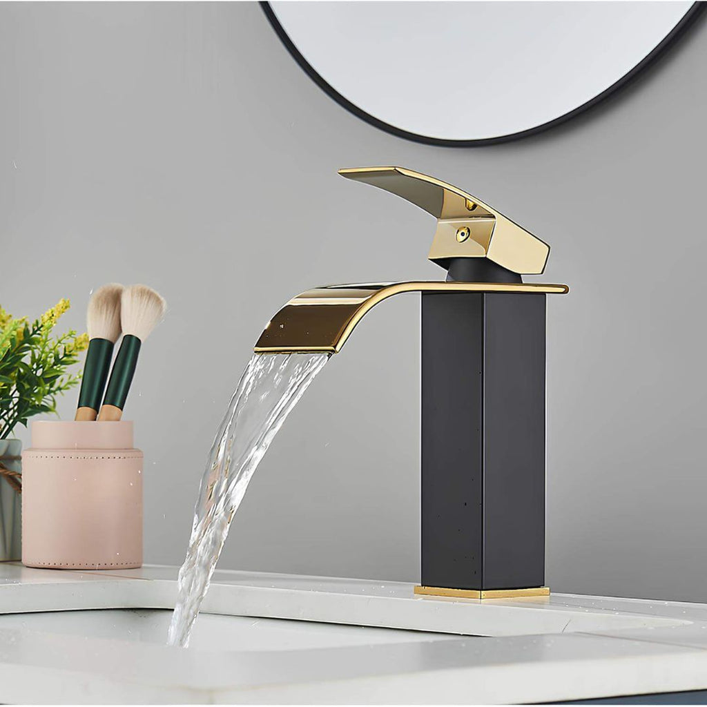 Robinet lavabo cascade inox - mitigeur classique