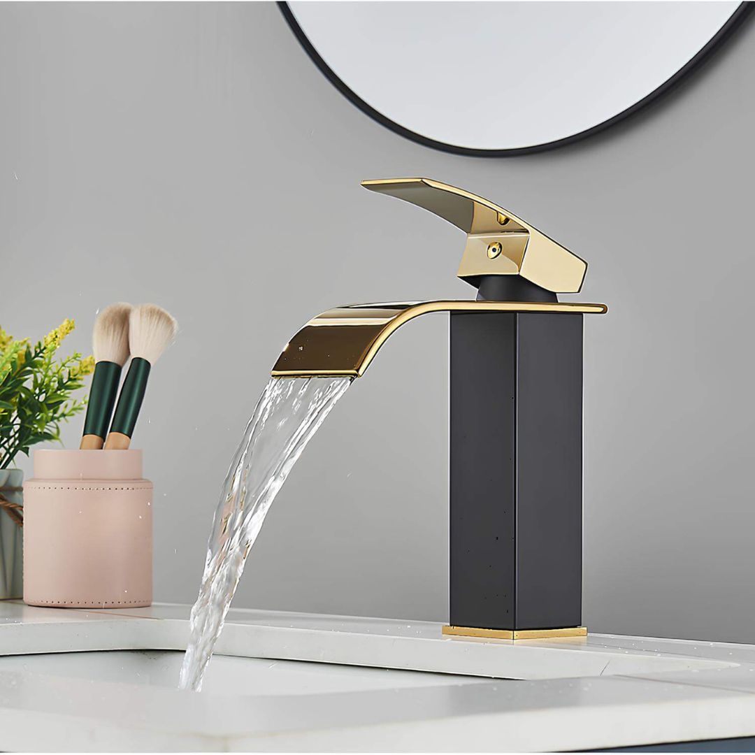 Robinet lavabo cascade inox - mitigeur classique