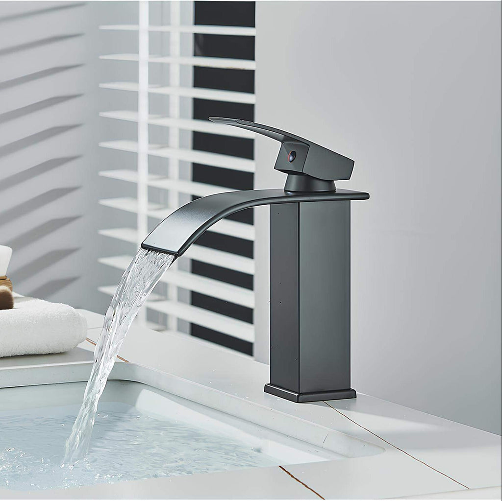 Robinet lavabo cascade inox - mitigeur classique