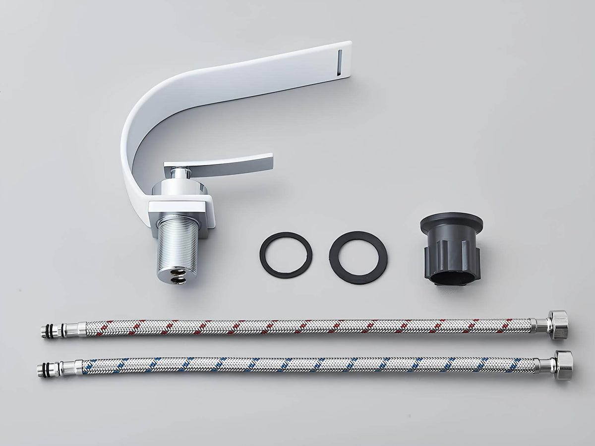 Robinet mitigeur cascade laiton massif design fin