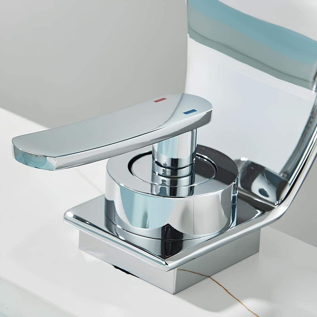 Robinet mitigeur cascade laiton massif design fin