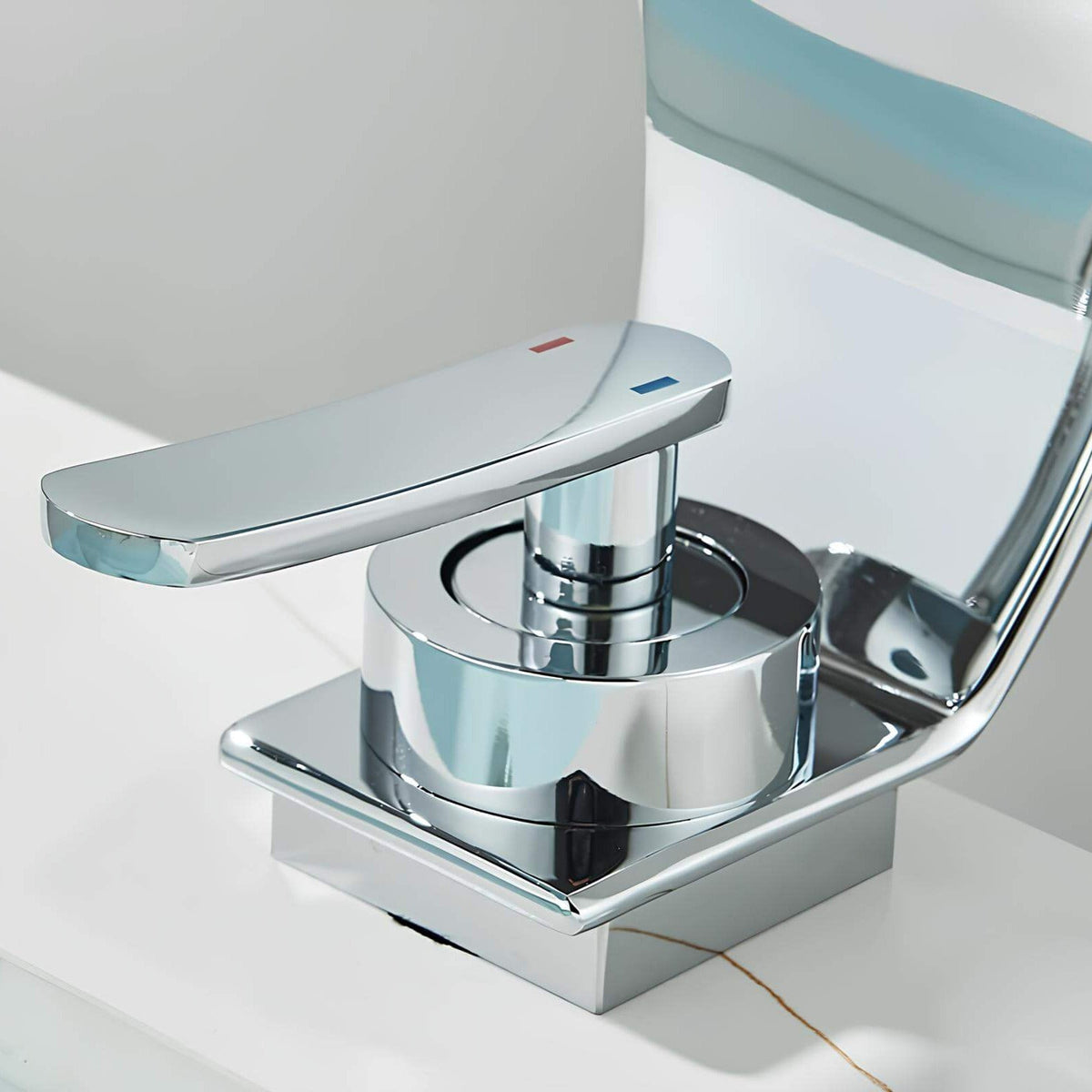 Robinet mitigeur cascade laiton massif design fin