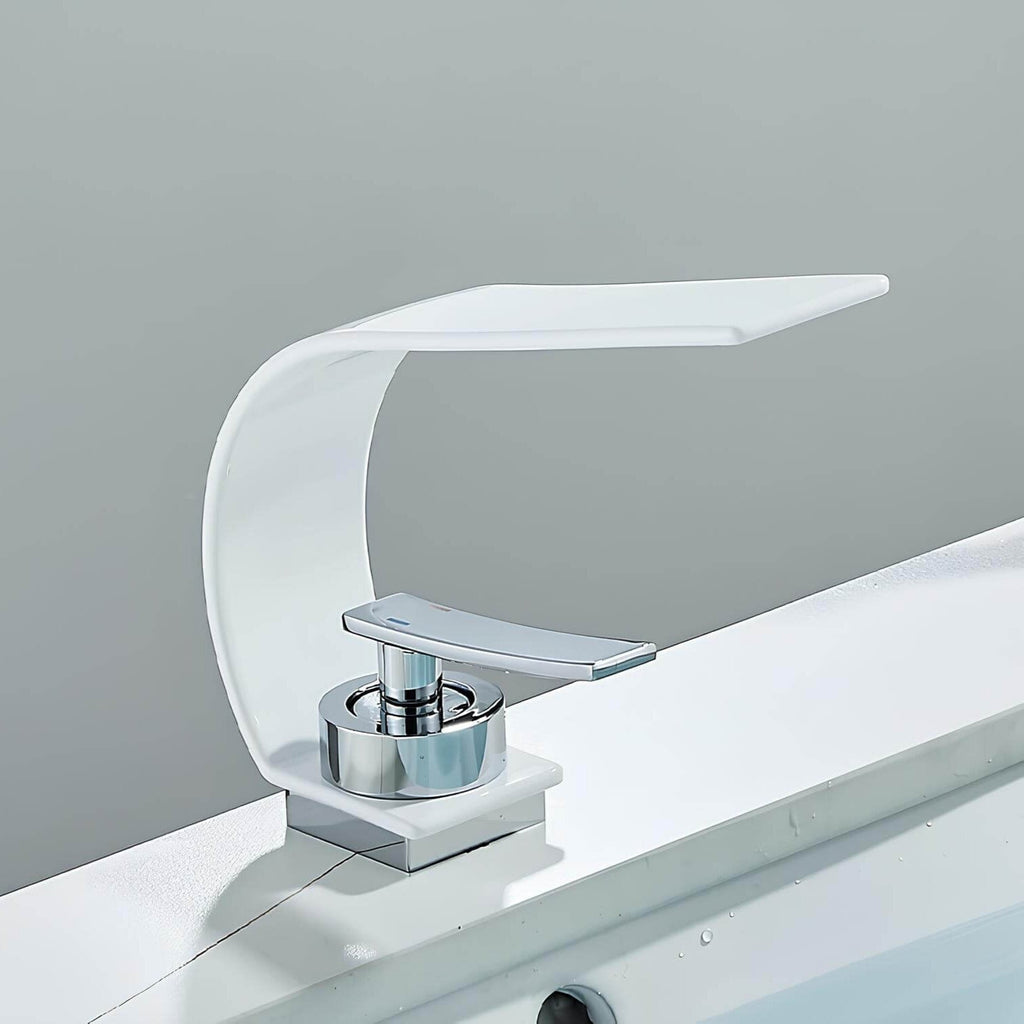 Robinet mitigeur cascade laiton massif design fin