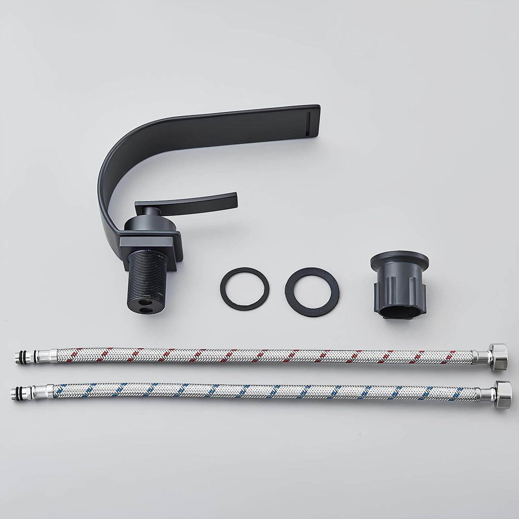 Robinet mitigeur cascade laiton massif design fin