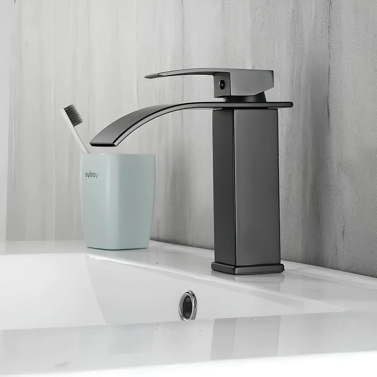 Robinet mitigeur cascade acier inoxydable