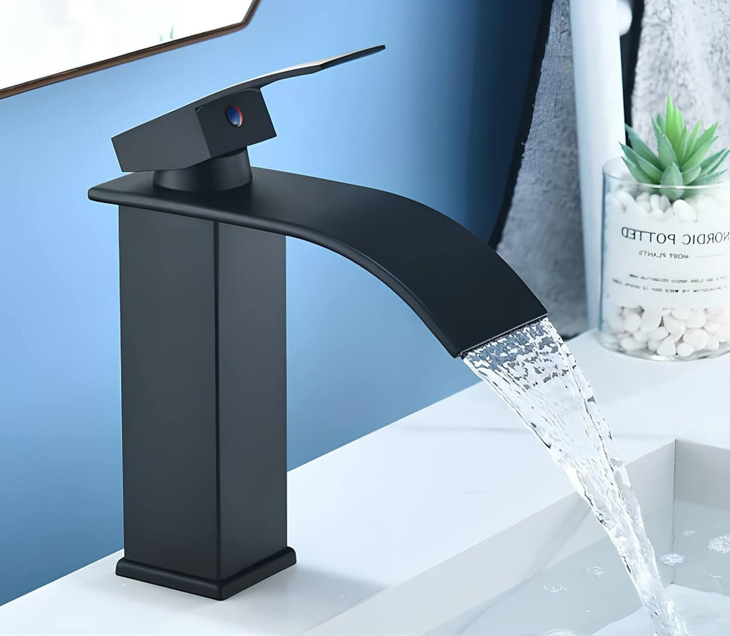 Robinet mitigeur cascade acier inoxydable