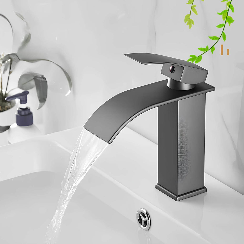 Robinet mitigeur cascade acier inoxydable