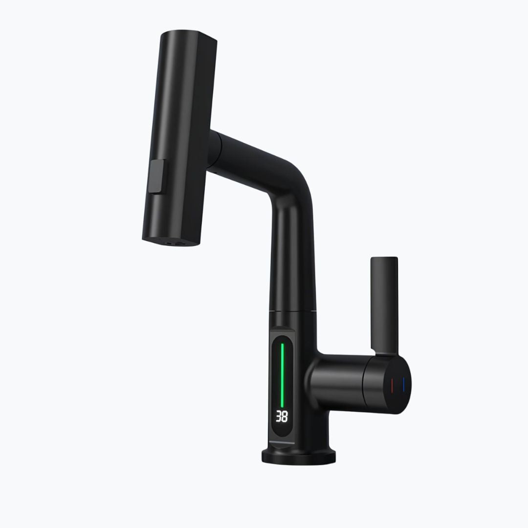 Robinet cascade numérique pour évier inox