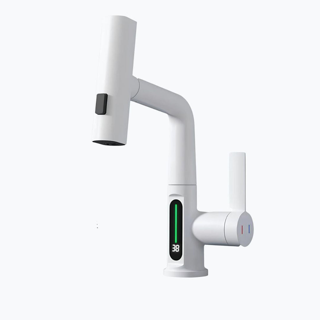 Robinet cascade numérique pour évier inox