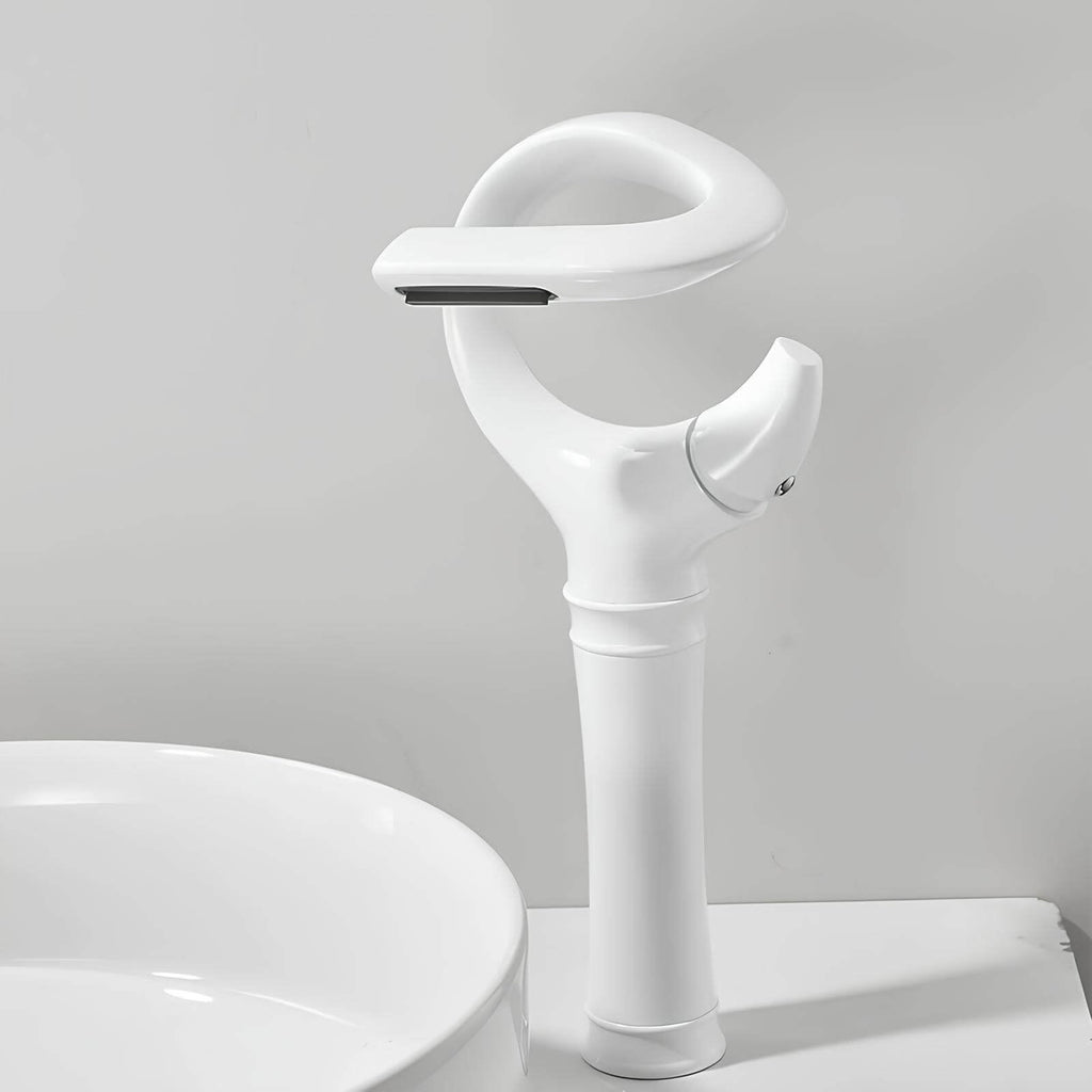 Robinet cascade vasque monotrou contemporain