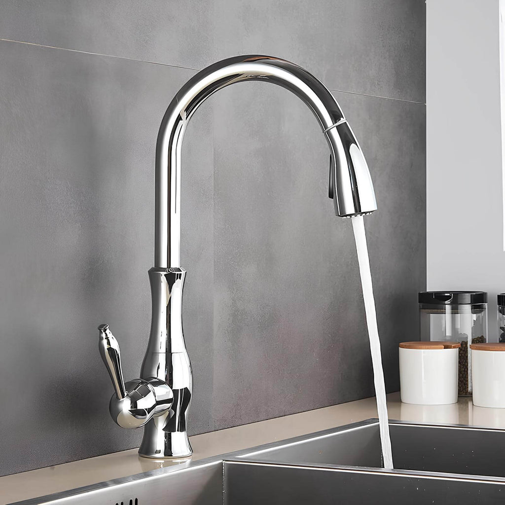 Robinet cuisine avec douchette extractible