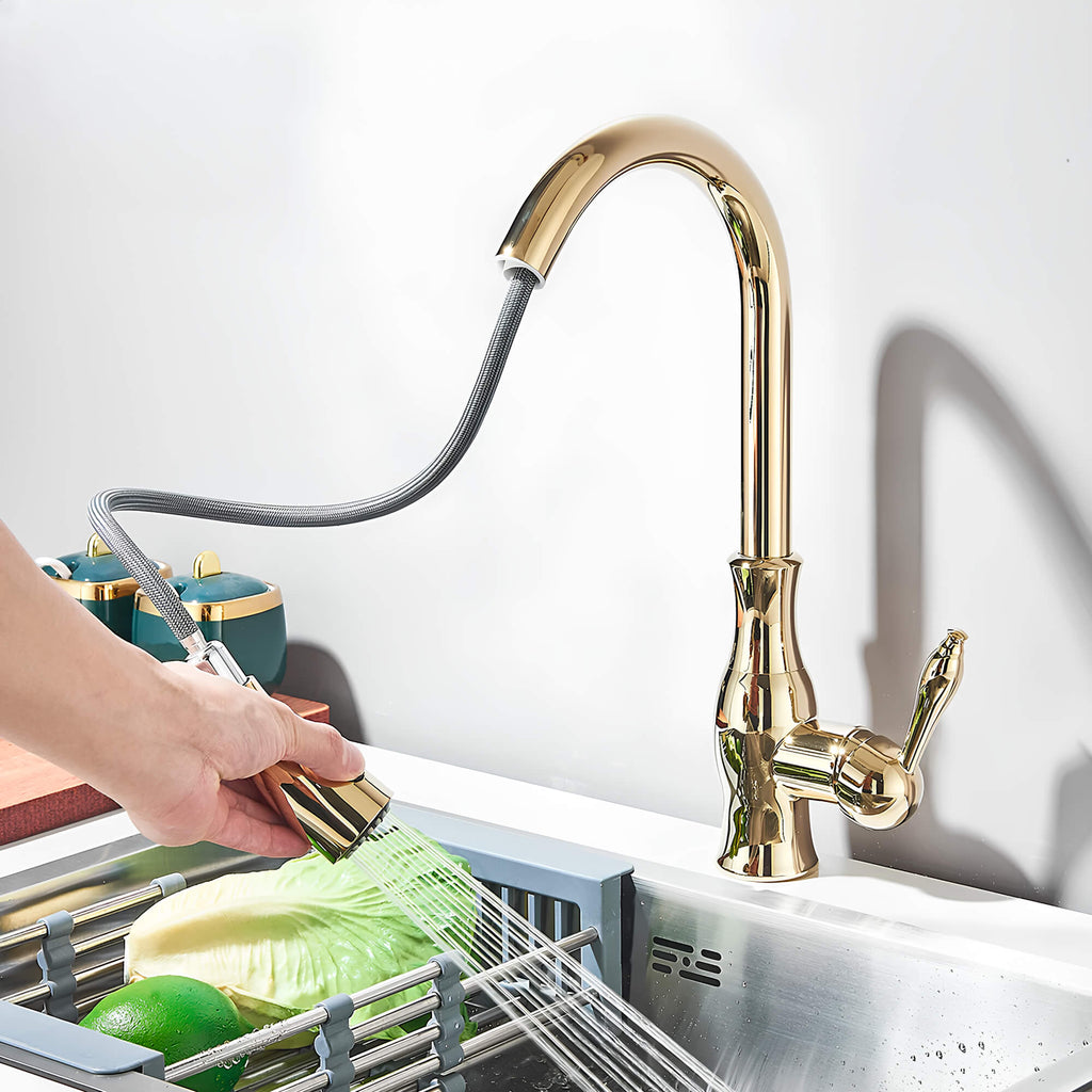 Robinet cuisine avec douchette extractible