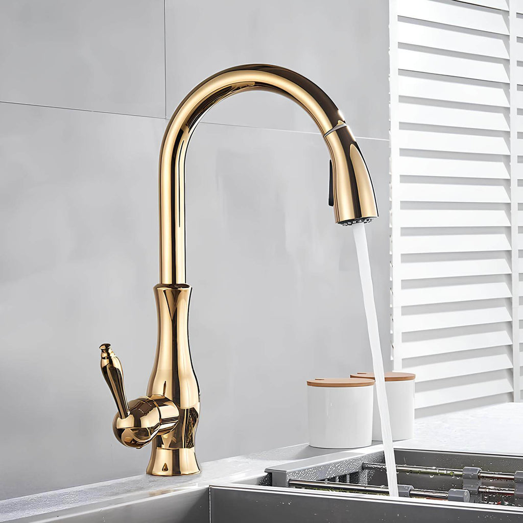 Robinet cuisine avec douchette extractible
