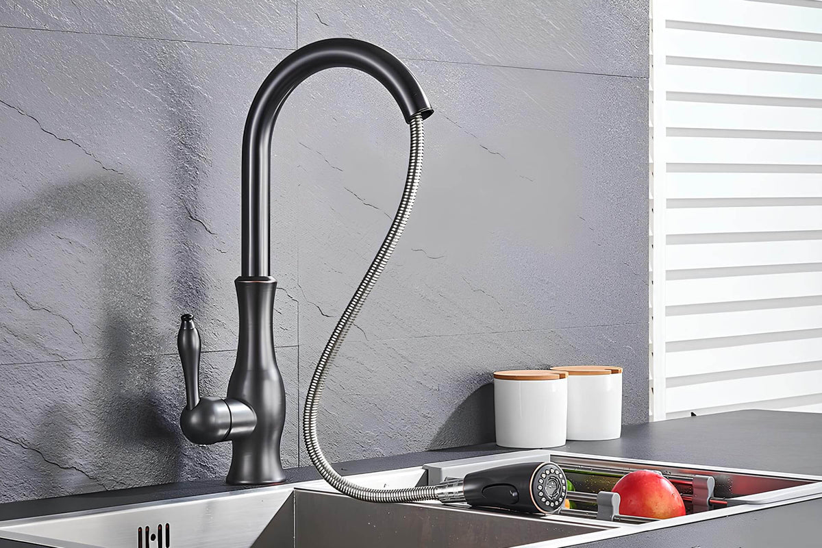 Robinet cuisine avec douchette extractible