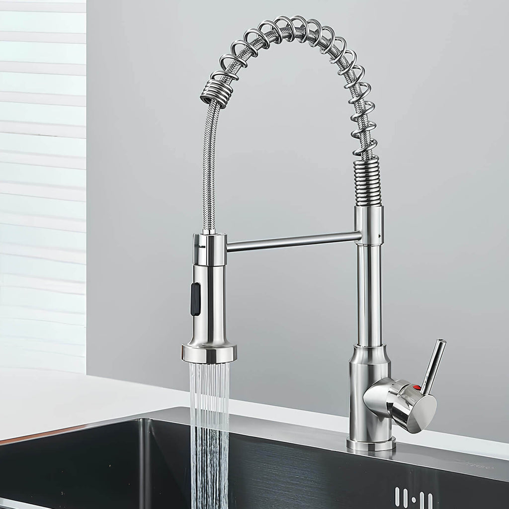 Robinet évier douchette extractible inox