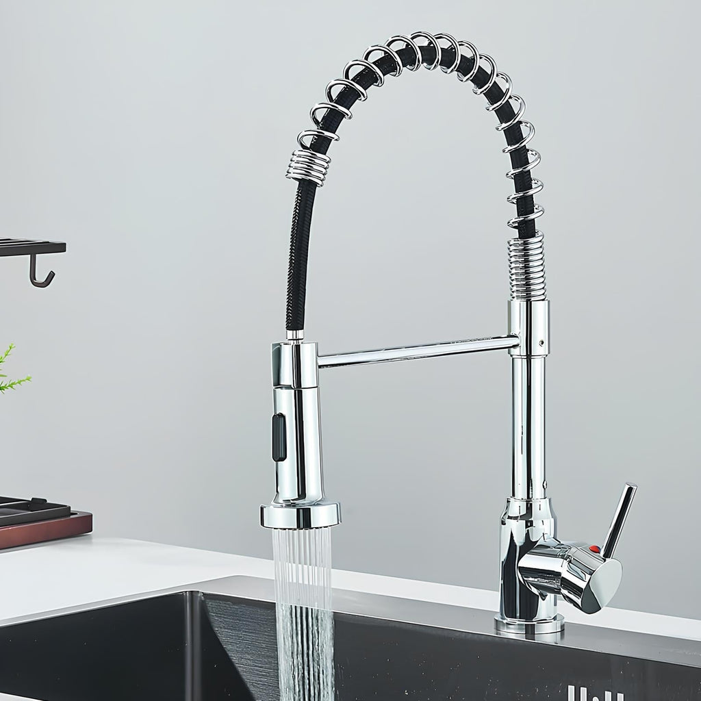 Robinet évier douchette extractible inox