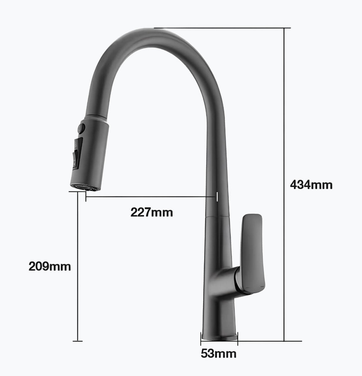 Robinet cuisine laiton avec douchette extractible et eau filtrée