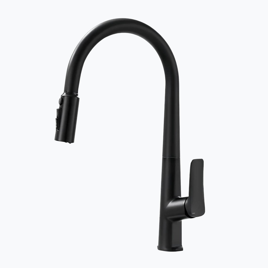 Robinet cuisine laiton avec douchette extractible et eau filtrée