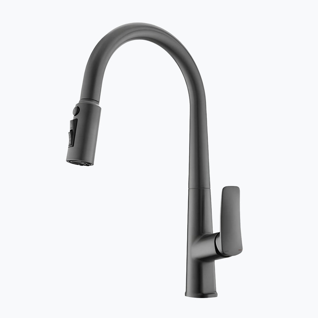Robinet cuisine laiton avec douchette extractible et eau filtrée