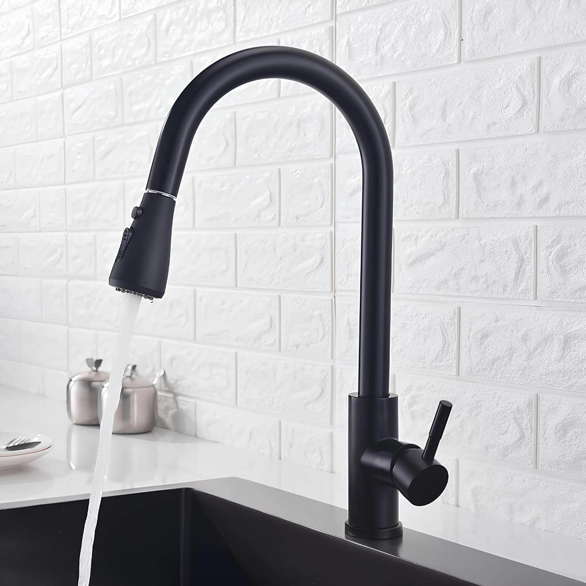 Robinet cuisine laiton douchette extractible 2 jets