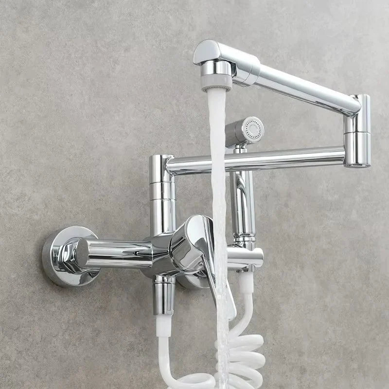 Robinet cuisine rabattable avec douchette
