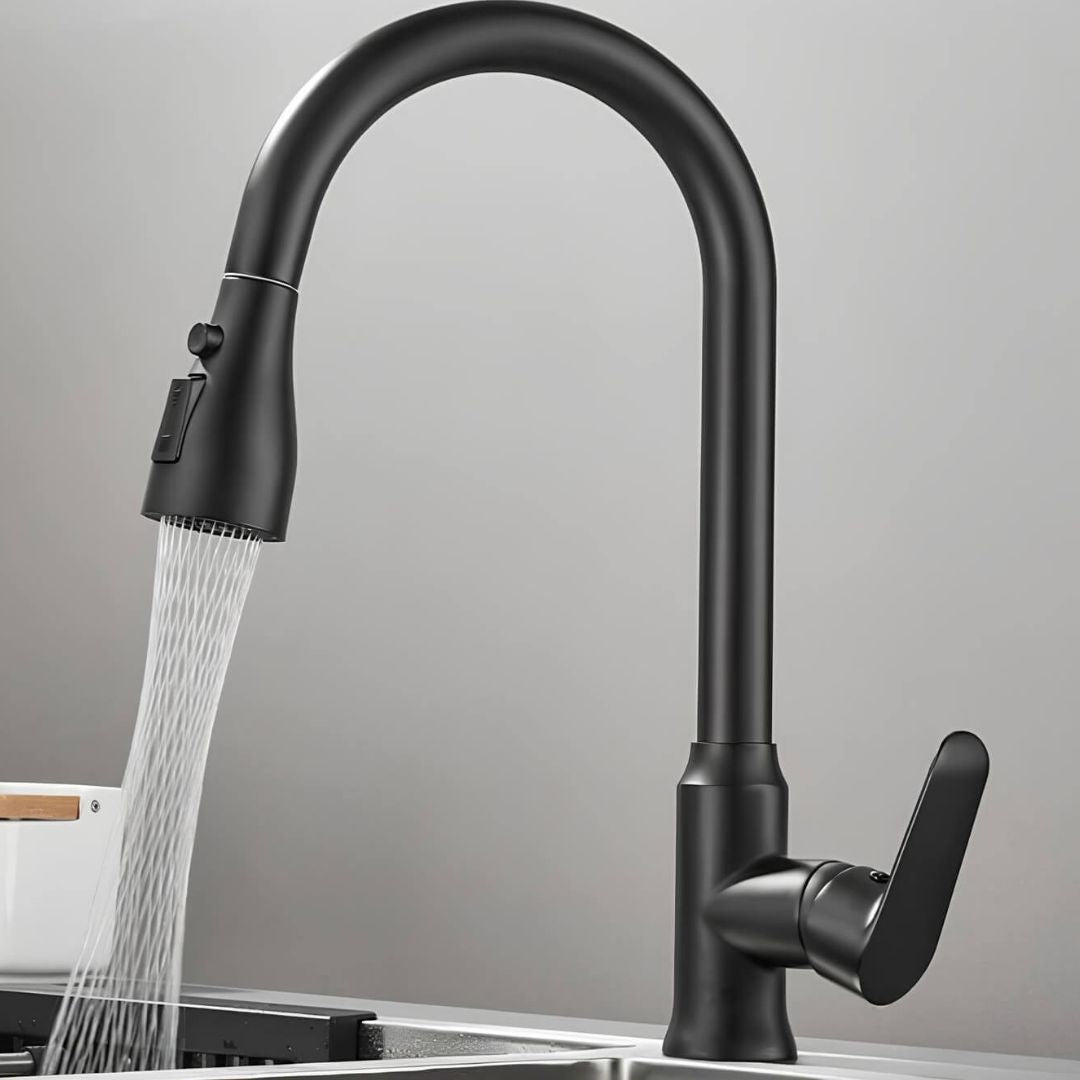 Robinet cuisine extractible bec rétractable