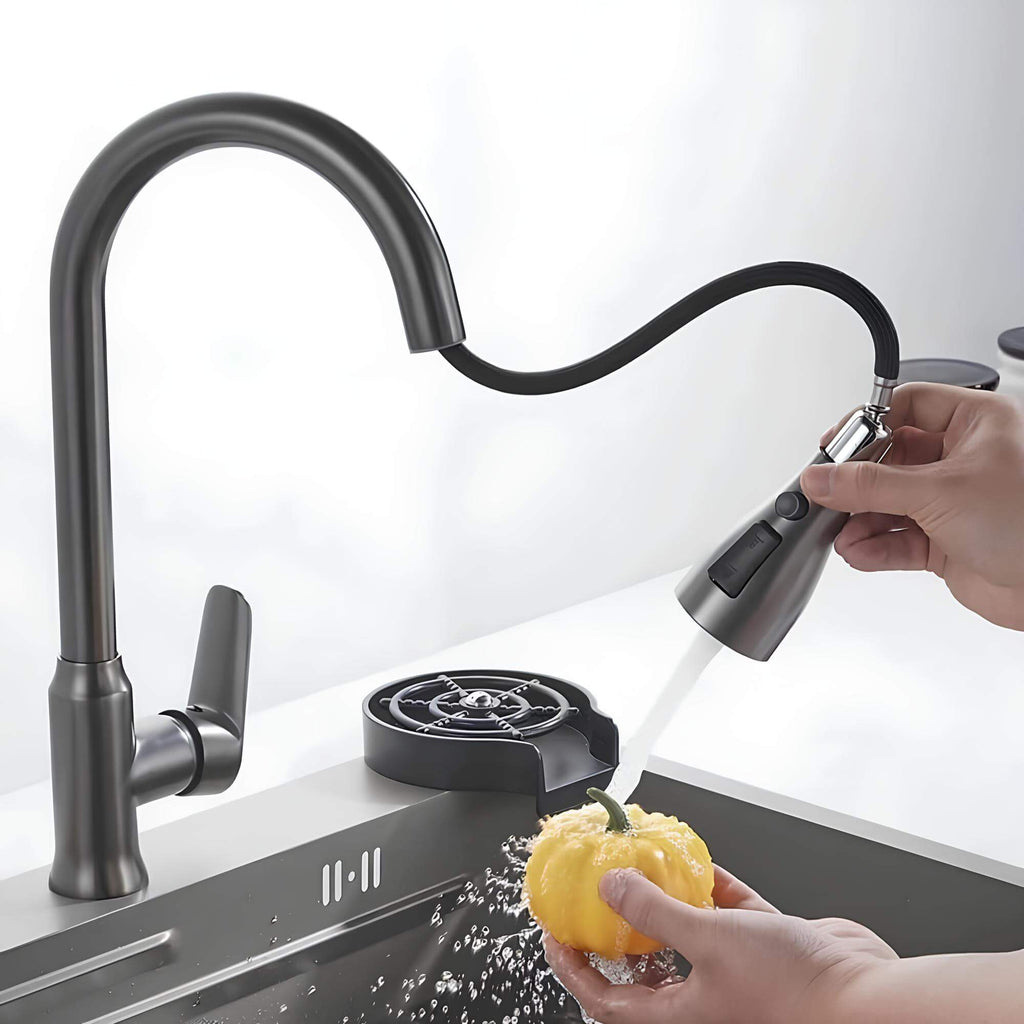 Robinet cuisine extractible bec rétractable