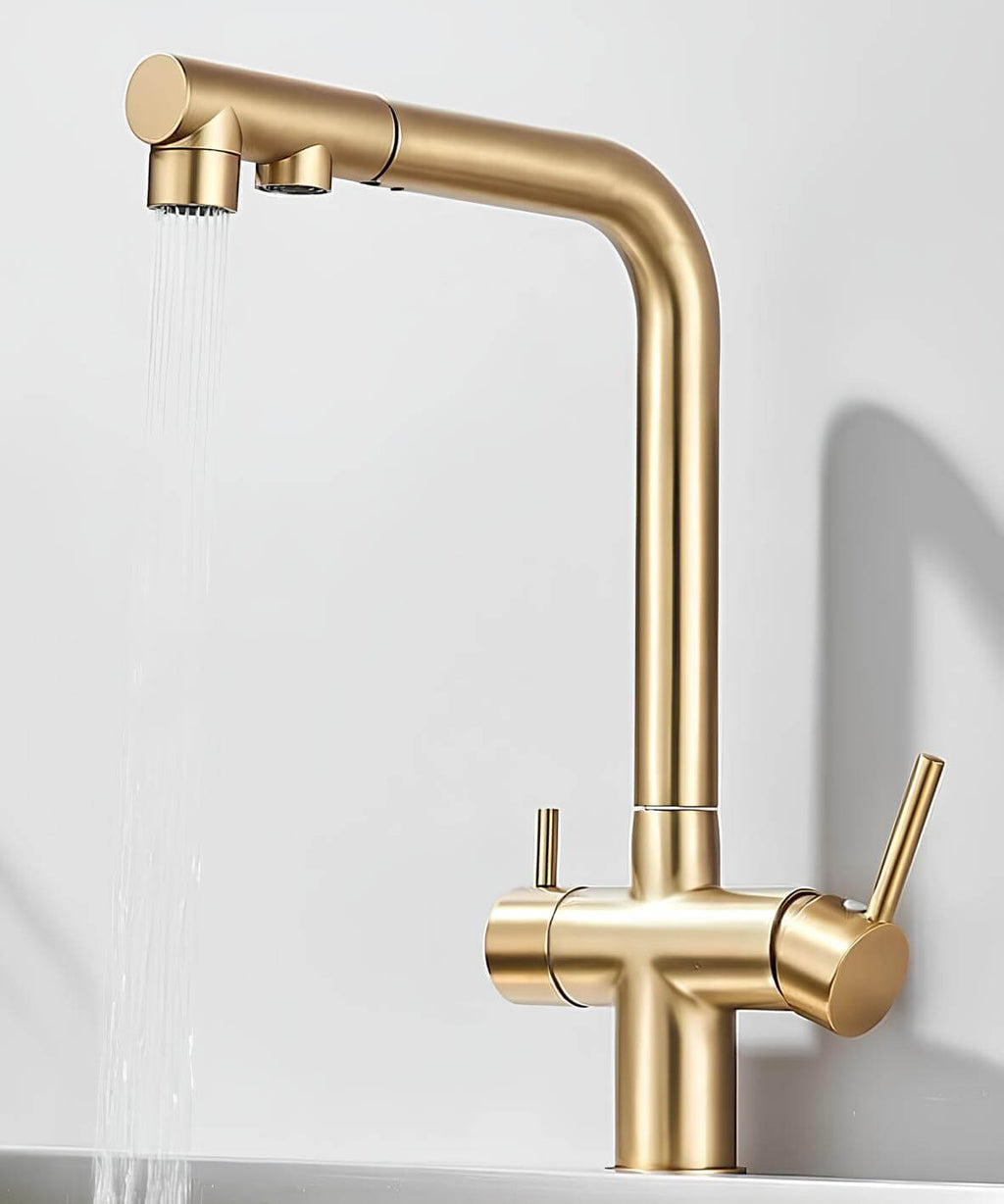 Robinet cuisine filtration 3 en 1 avec douchette