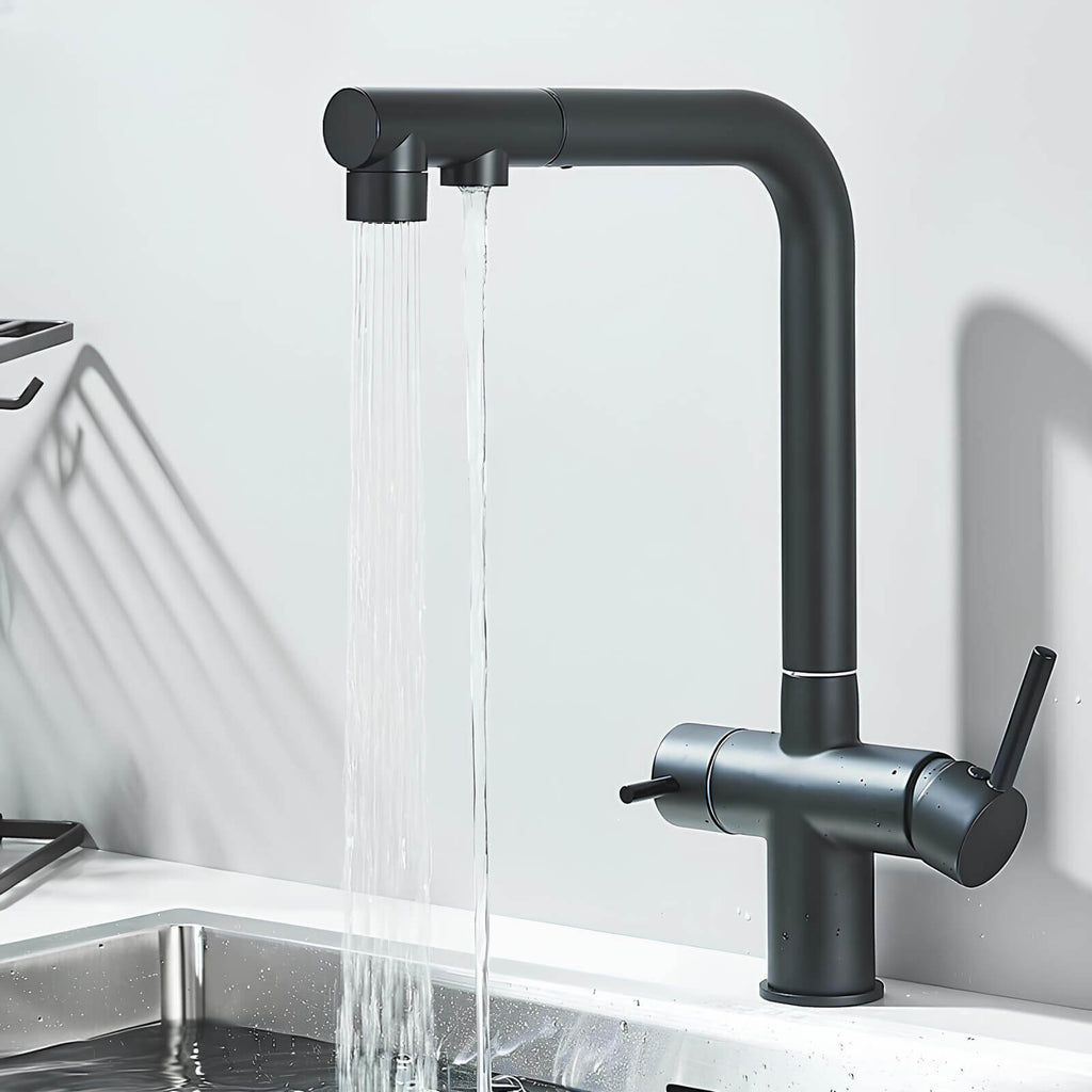 Robinet cuisine filtration 3 en 1 avec douchette