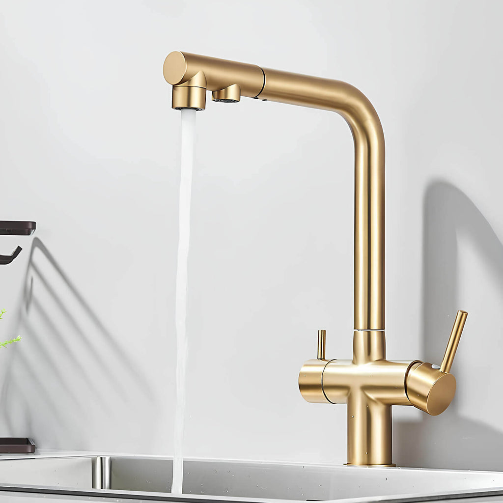 Robinet cuisine filtration 3 en 1 avec douchette