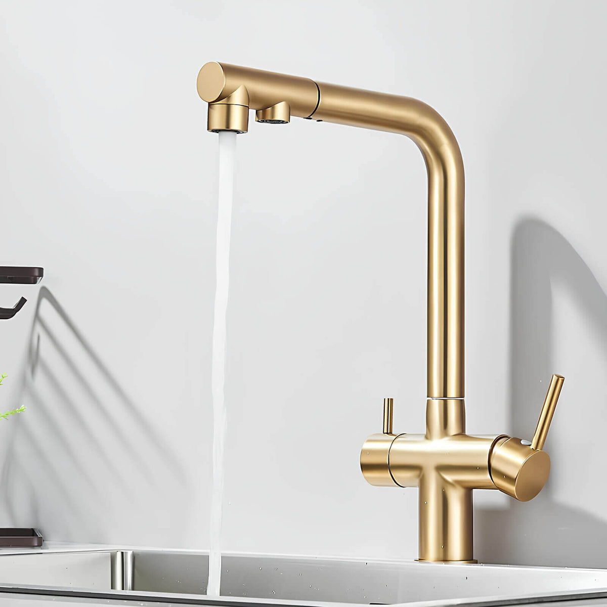 Robinet cuisine filtration 3 en 1 avec douchette