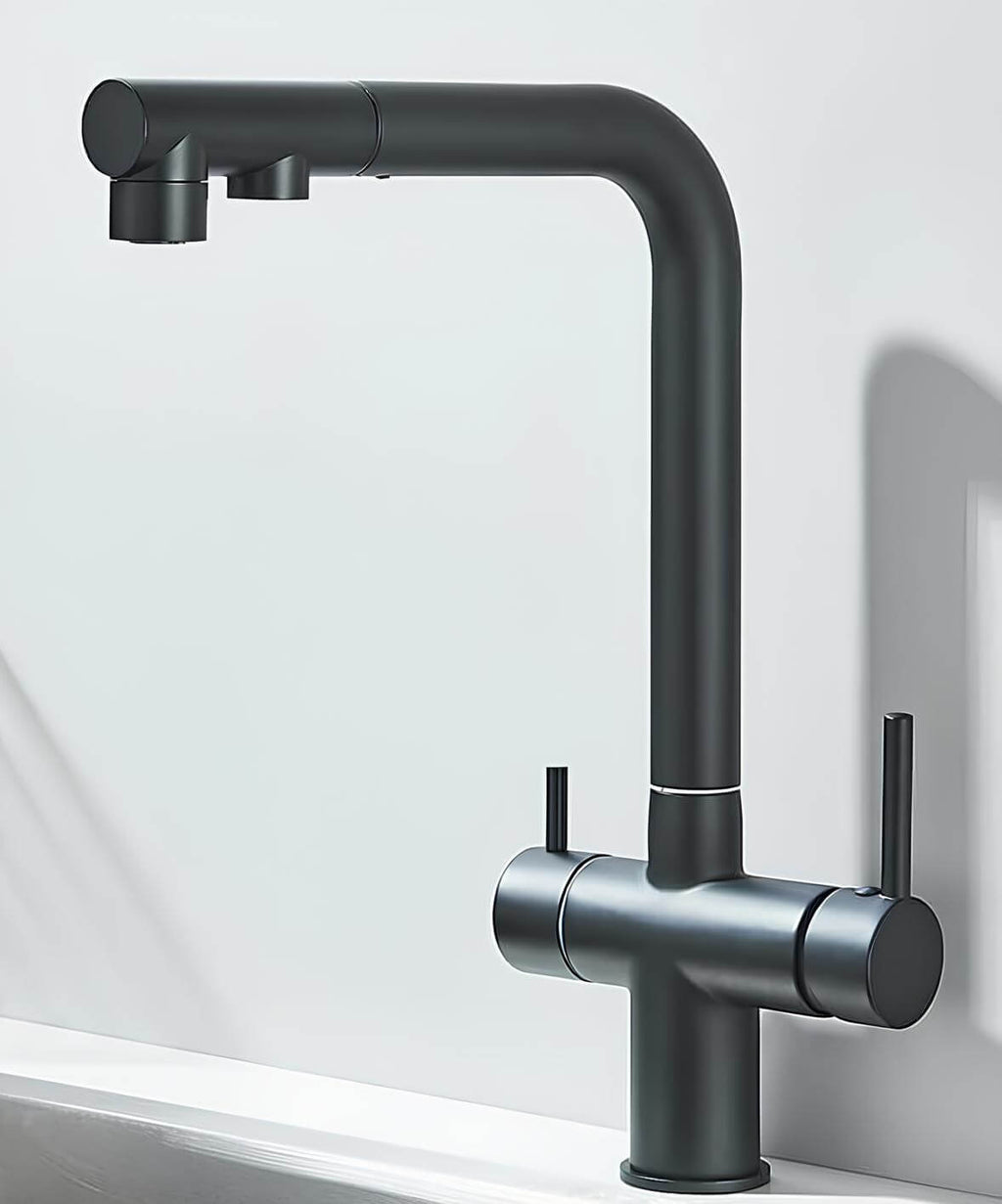 Robinet cuisine filtration 3 en 1 avec douchette