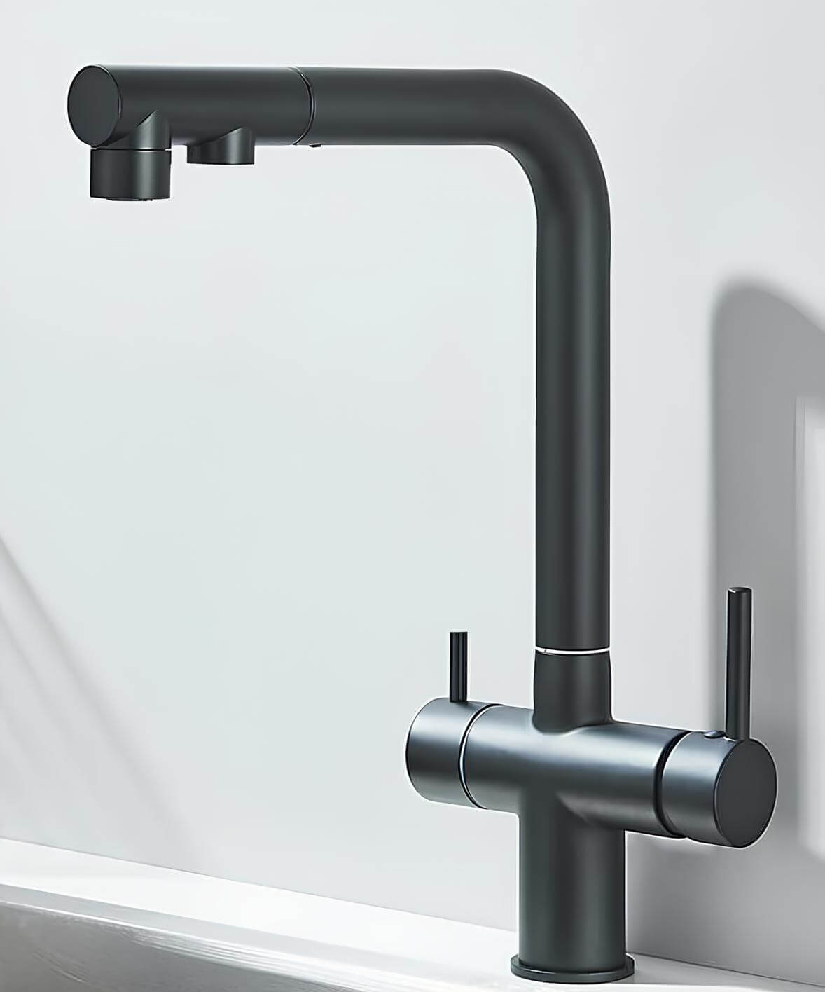 Robinet cuisine filtration 3 en 1 avec douchette