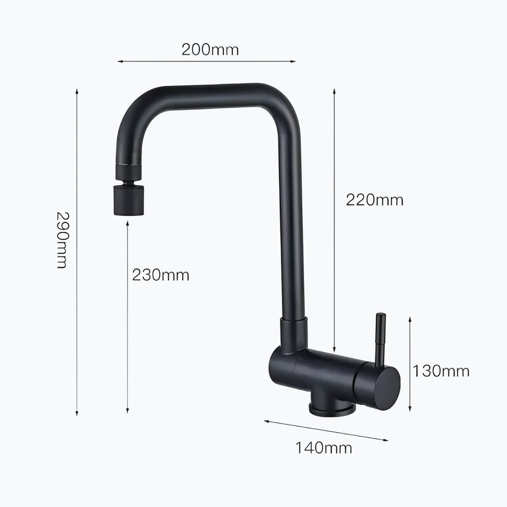 Robinet cuisine inox pliable douchette double rotation