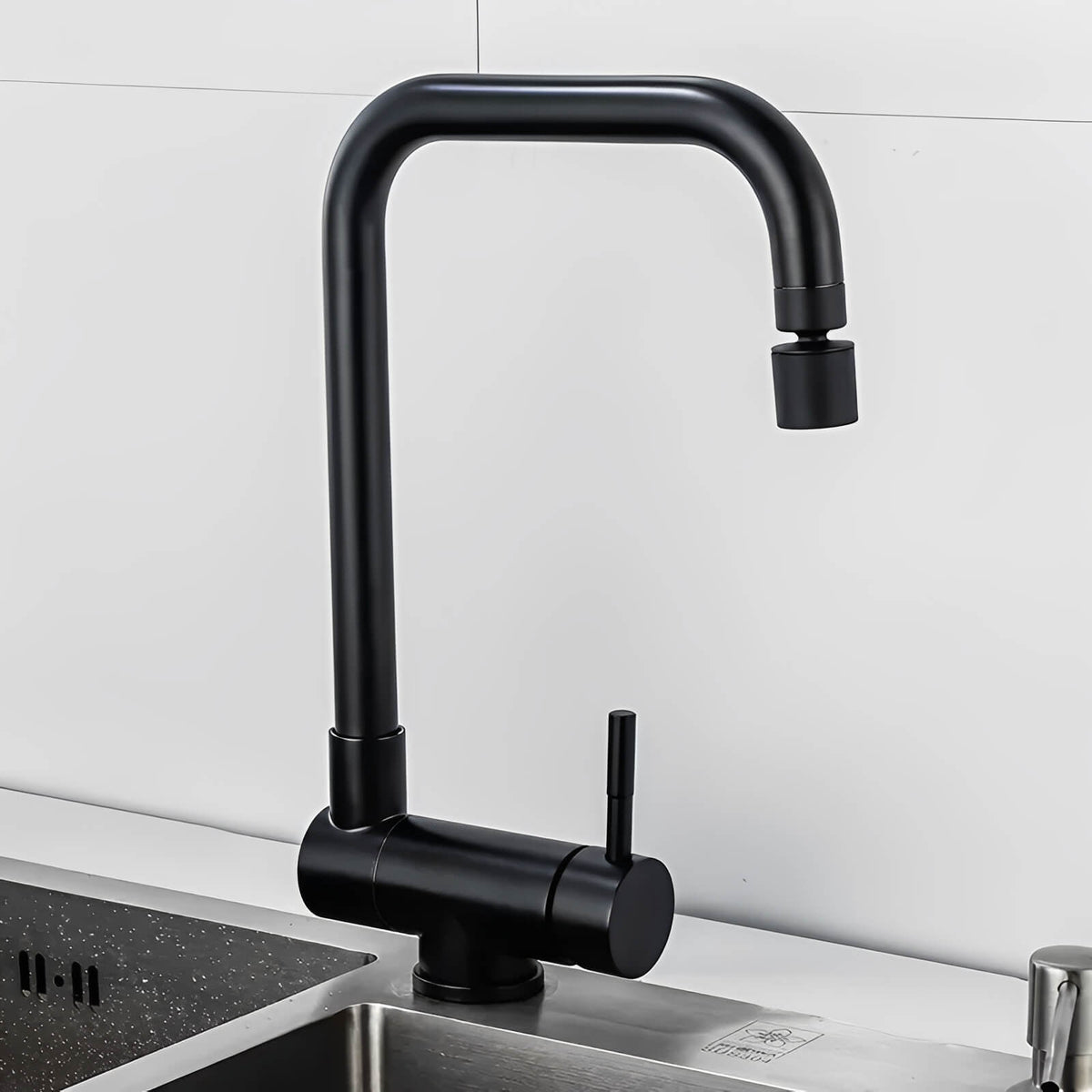 Robinet cuisine inox pliable douchette double rotation