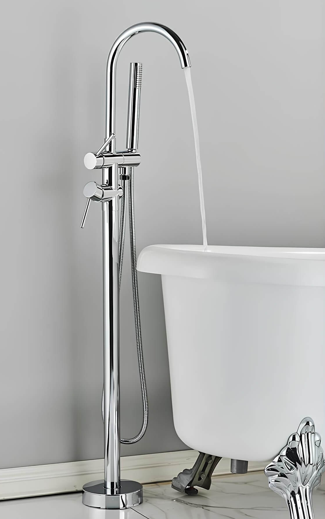 Colonne de baignoire sur pied design contemporain