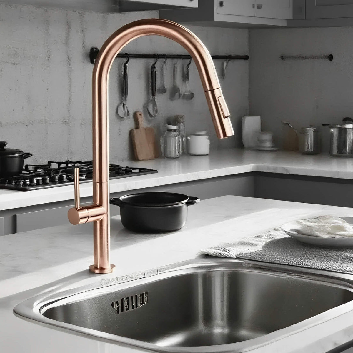 Robinet de cuisine avec douchette extractible
