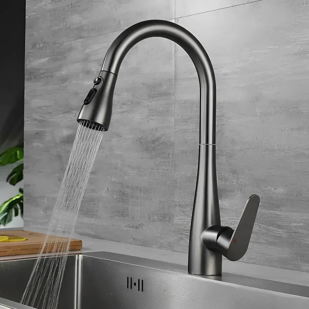 Robinet de cuisine extractible 360° avec douchette