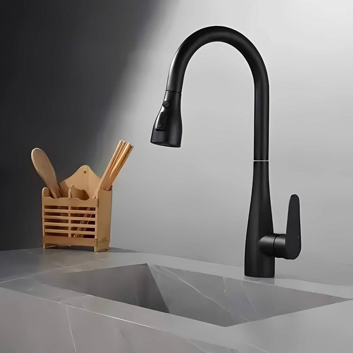 Robinet de cuisine extractible 360° avec douchette