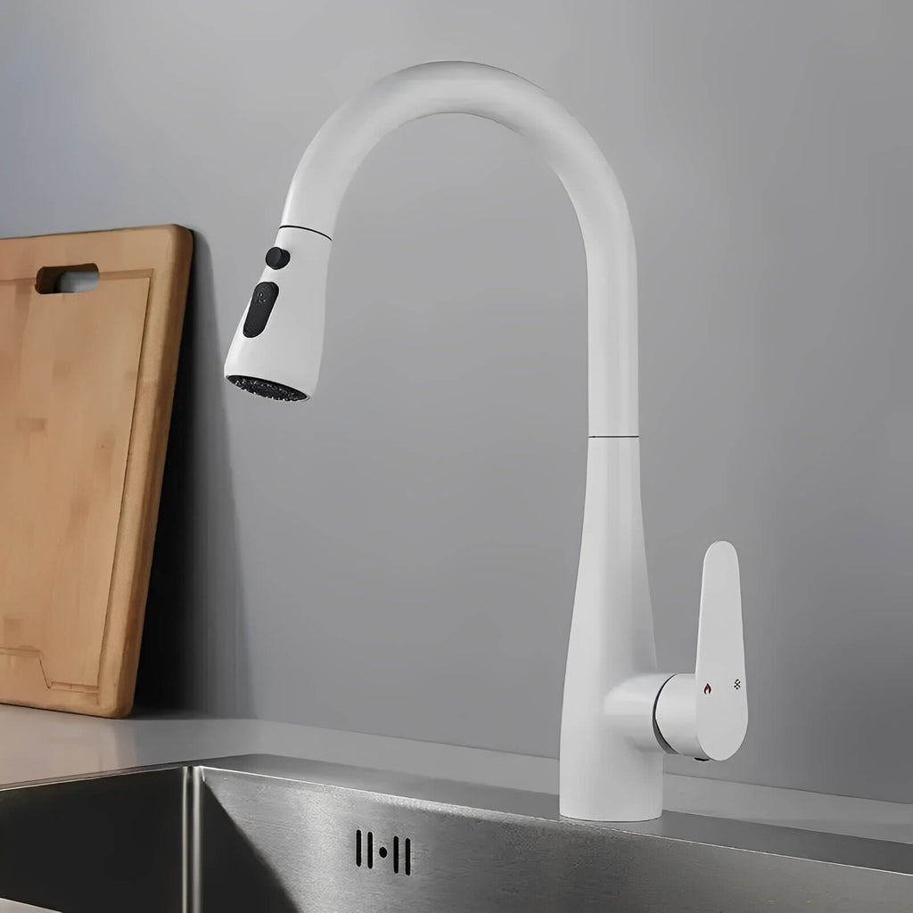 Robinet de cuisine extractible 360° avec douchette