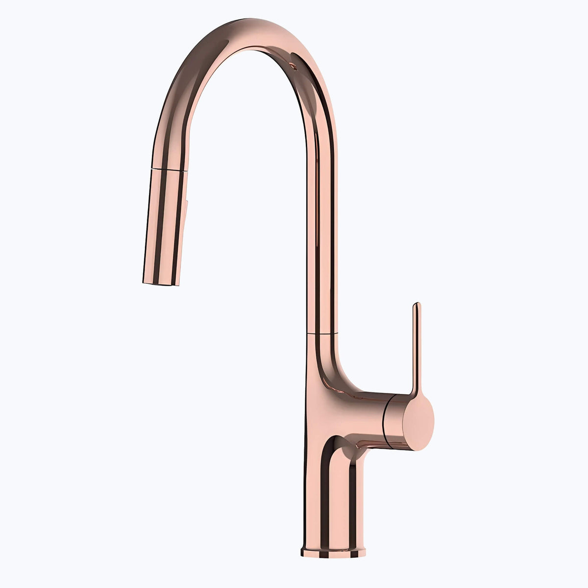 Robinet de cuisine extractible bec haut deux jets
