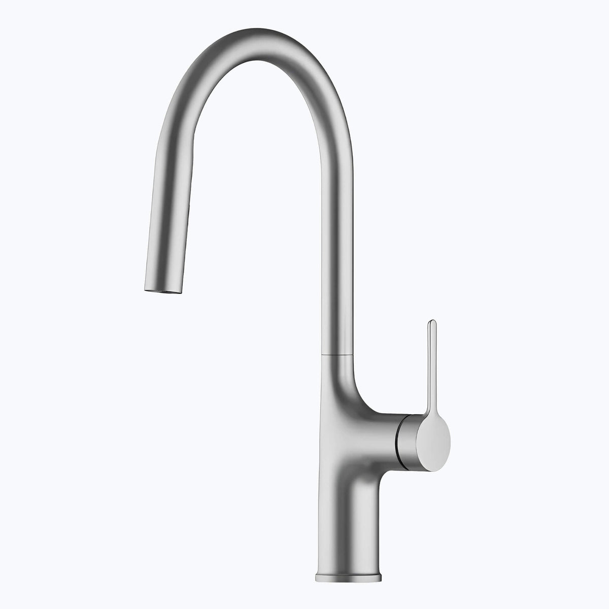 Robinet de cuisine extractible bec haut deux jets